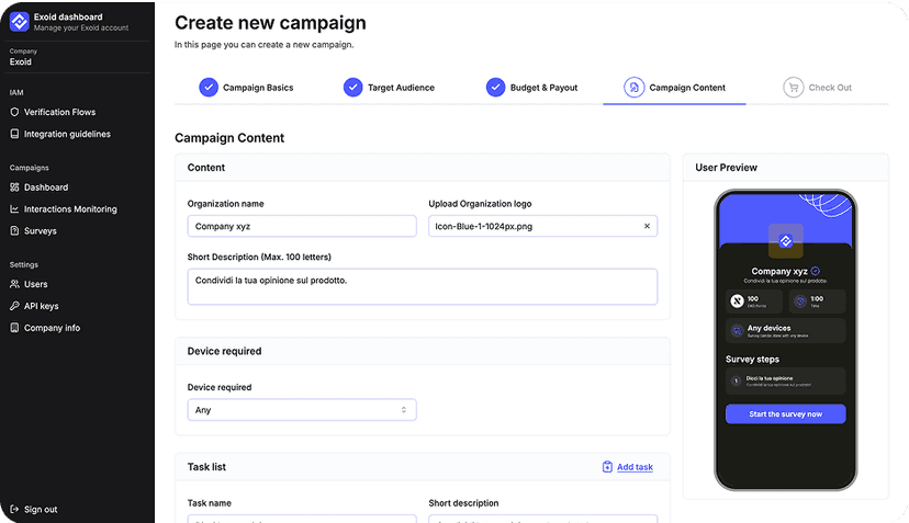 Create Interactive Campaigns